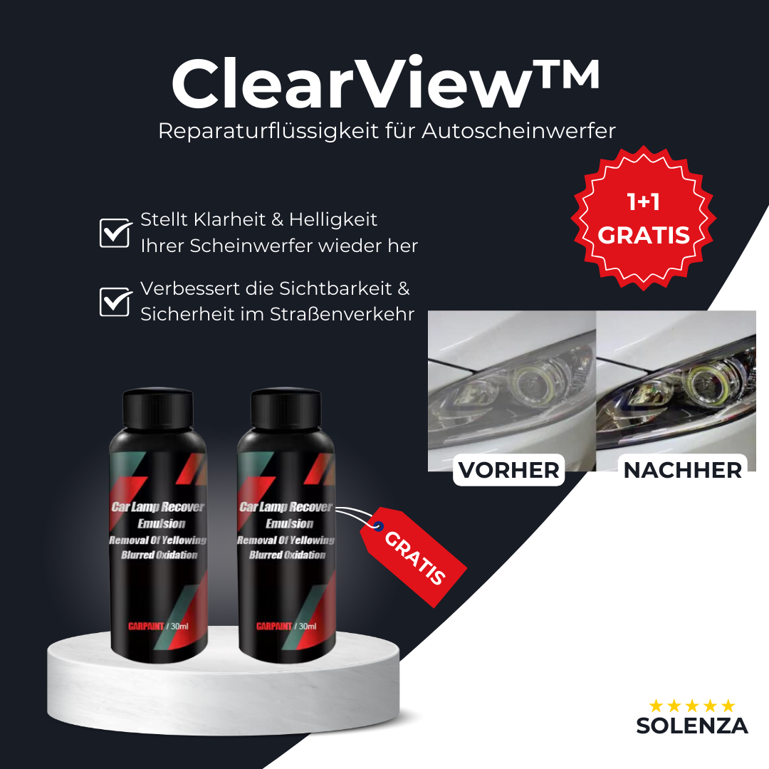 1+1 GRATIS I ClearView™ Scheinwerfer Wiederherstellen