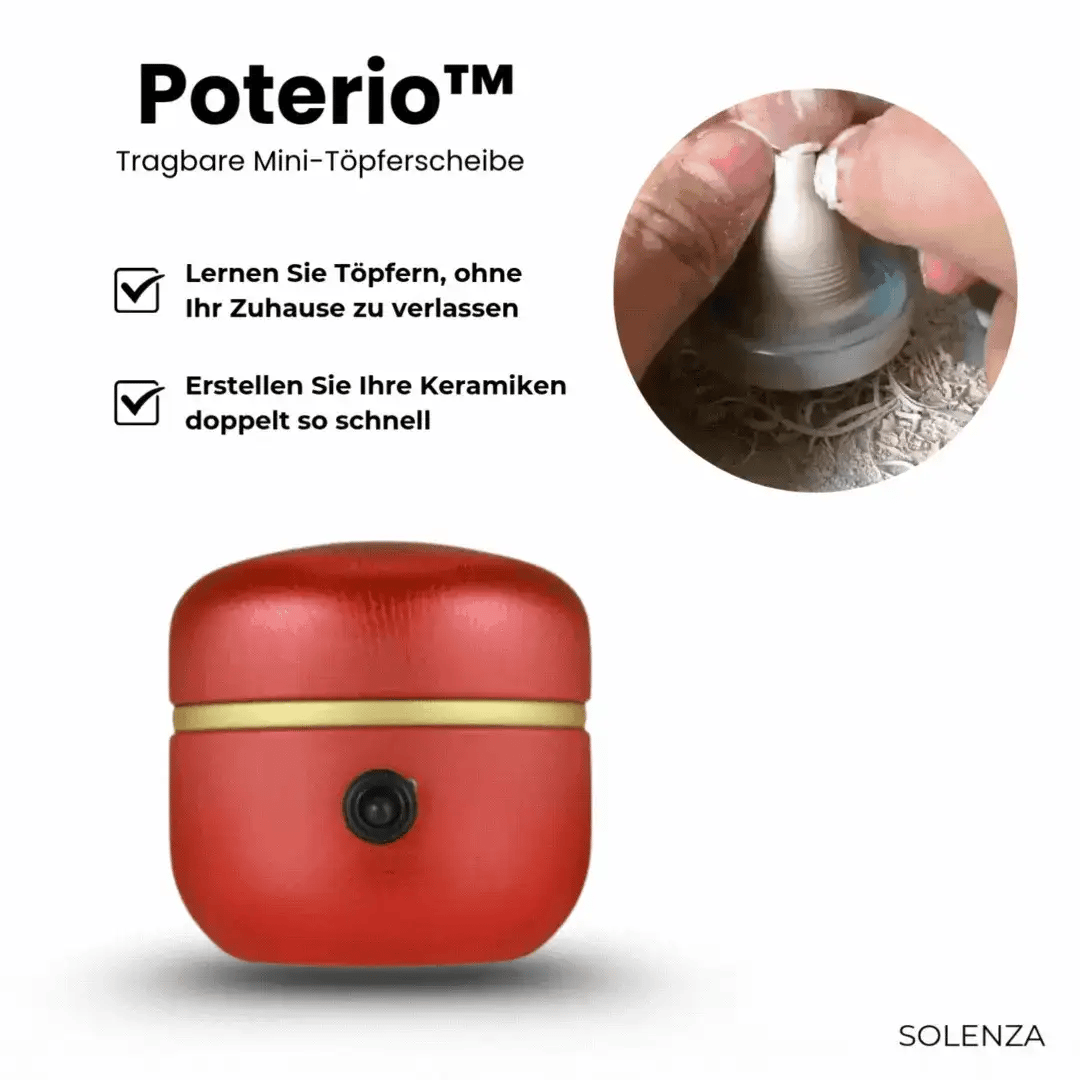 Letzter Tag -50% | Poterio™ Tragbare Mini-Töpferscheibe